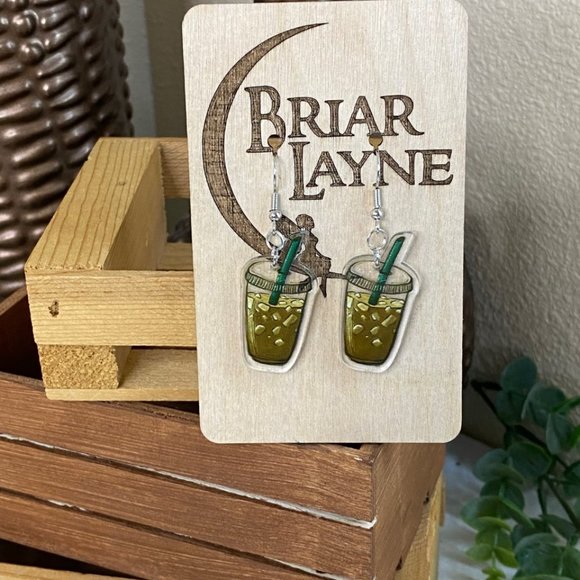 Wholesale Coffee Themed Earrings Market Lot! - Picture 5 of 12